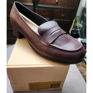 Wydr Studios London Dress Low Heel Loafers Shoes, Comfort, Wine Women's US 12WW